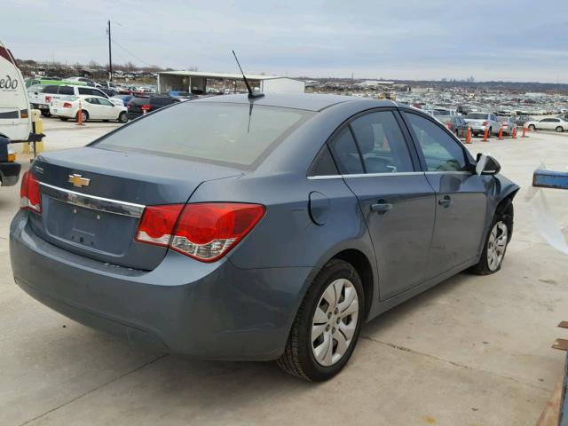 1G1PD5SH1C7325747 - 2012 CHEVROLET CRUZE LS BLUE photo 4