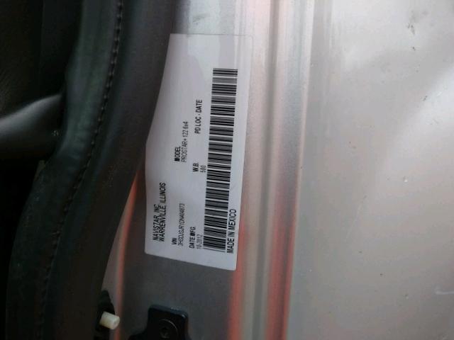 3HSDJSJR1DN404873 - 2013 INTERNATIONAL PROSTAR Արծաթագույն լուսանկար 10