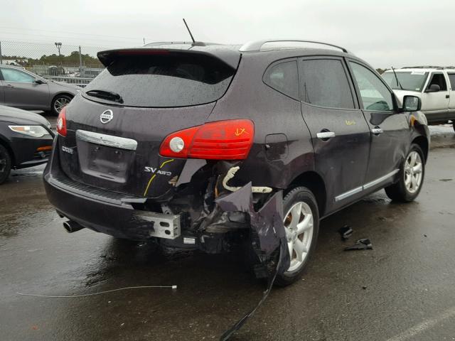 JN8AS5MV6BW297605 - 2011 NISSAN ROGUE S MAROON photo 4