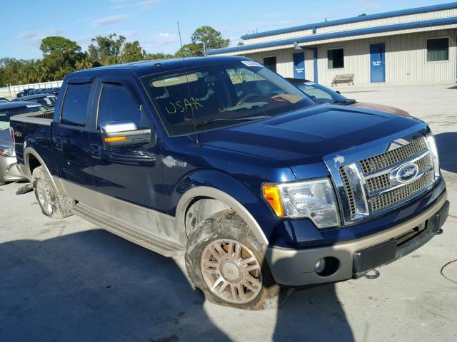 1FTPW14V99KC52551 - 2009 FORD F150 SUPER BLUE photo 1