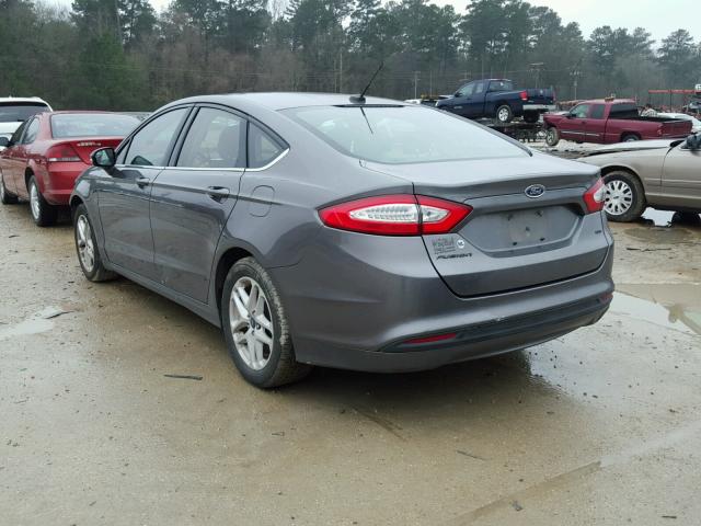 3FA6P0H78ER201472 - 2014 FORD FUSION SE GRAY photo 3