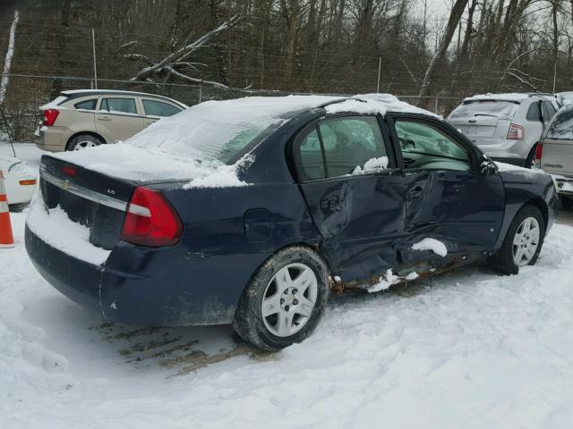 1G1ZS51F76F286381 - 2006 CHEVROLET MALIBU LS BLUE photo 4