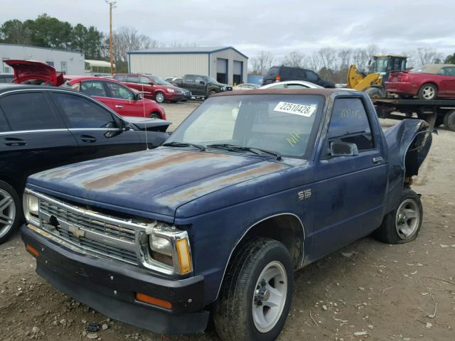 1GTBS14E2G2512288 - 1986 GMC S TRUCK S1 BLUE photo 2