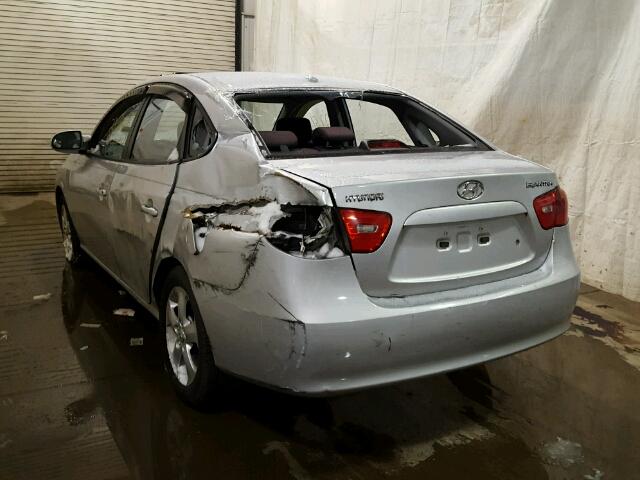 KMHDU46D58U350666 - 2008 HYUNDAI ELANTRA GL SILVER photo 3