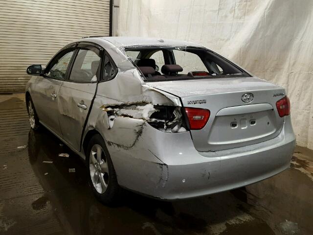 KMHDU46D58U350666 - 2008 HYUNDAI ELANTRA GL SILVER photo 9