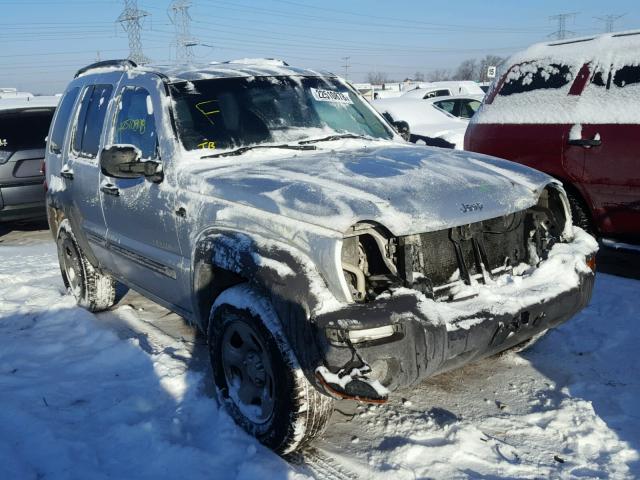 1J4GL48K04W259815 - 2004 JEEP LIBERTY SP SILVER photo 1