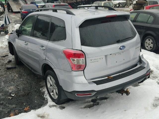 JF2SJARC8GH465017 - 2016 SUBARU FORESTER 2 SILVER photo 3