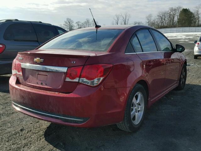 1G1PF5SC8C7389878 - 2012 CHEVROLET CRUZE LT MAROON photo 4