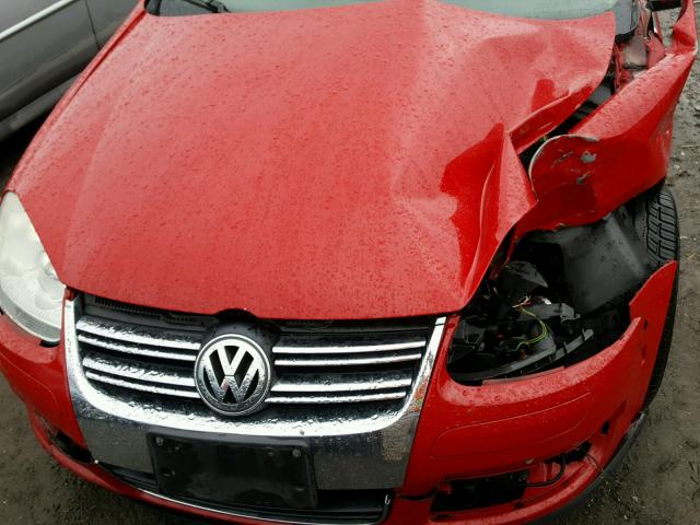 3VWRM71KX9M013169 - 2009 VOLKSWAGEN JETTA SE RED photo 7