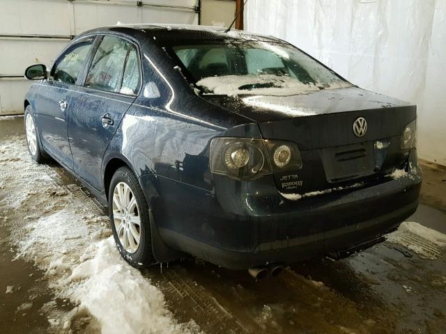 3VWJZ71K58M156477 - 2008 VOLKSWAGEN JETTA S BLUE photo 3