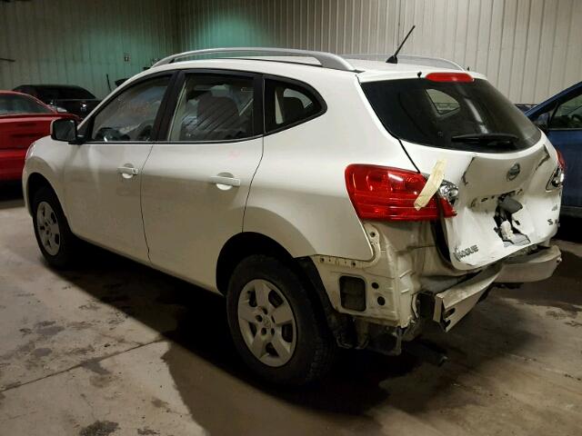 JN8AS58V19W177277 - 2009 NISSAN ROGUE S WHITE photo 3