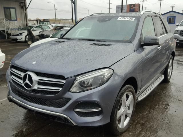 4JGDA5HB8HA882635 - 2017 MERCEDES-BENZ GLE 350 4M GRAY photo 2