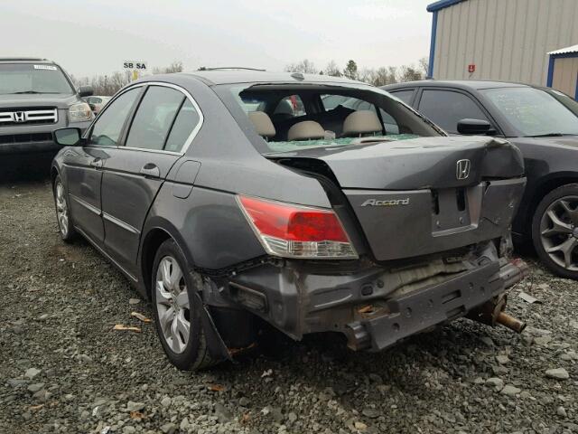 1HGCP26888A052663 - 2008 HONDA ACCORD EXL GRAY photo 3