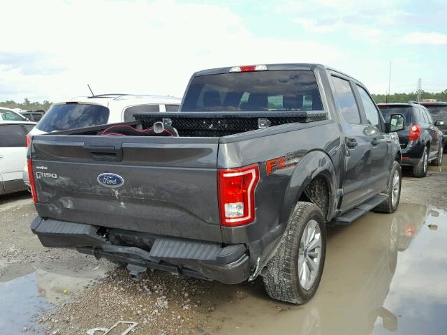 1FTEW1EF1HKE45130 - 2017 FORD F150 SUPER CHARCOAL photo 4