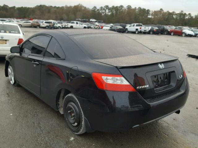 2HGFG12609H526250 - 2009 HONDA CIVIC LX BLACK photo 3