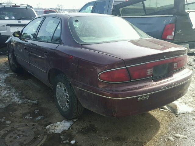 2G4WY55J421260891 - 2002 BUICK CENTURY LI MAROON photo 3