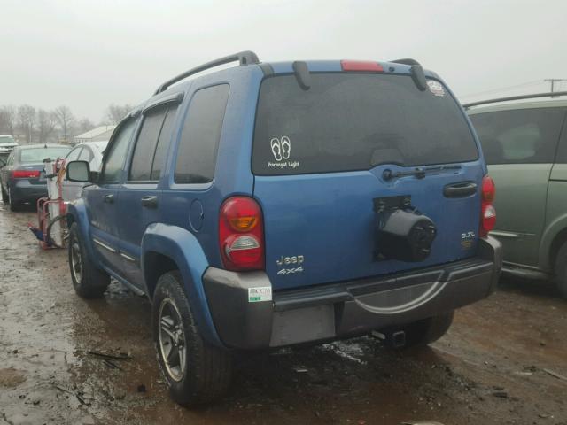 1J4GL48K24W171414 - 2004 JEEP LIBERTY SP BLUE photo 3