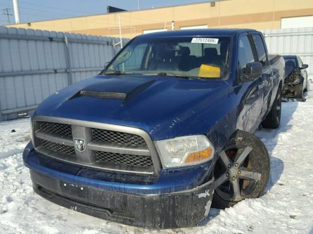 1D7RV1GT5BS544196 - 2011 DODGE RAM 1500 BLUE photo 2