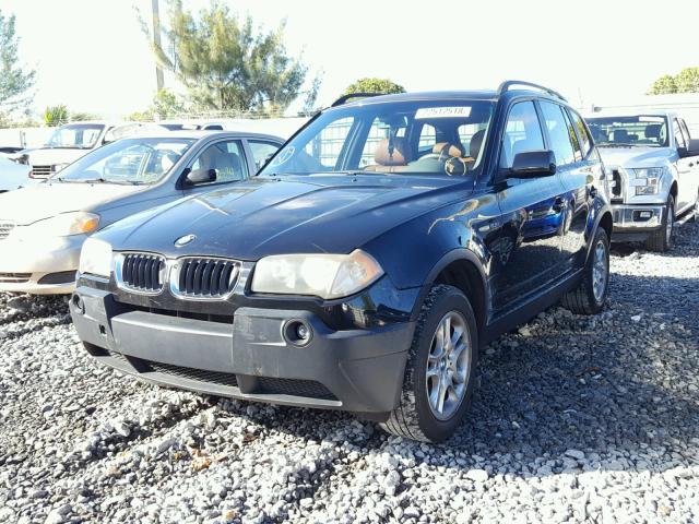 WBXPA73444WC35352 - 2004 BMW X3 2.5I BLACK photo 2