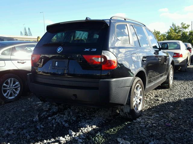 WBXPA73444WC35352 - 2004 BMW X3 2.5I BLACK photo 4