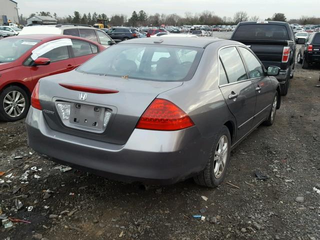 1HGCM55806A060927 - 2006 HONDA ACCORD EX GRAY photo 4