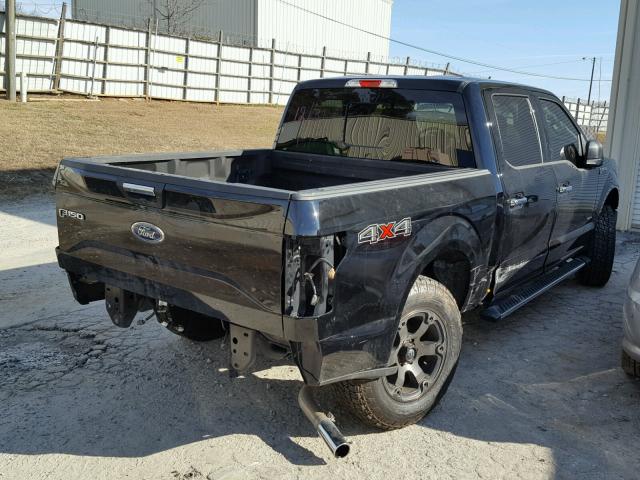 1FTEW1EP4GFC11676 - 2016 FORD F150 SUPER BLACK photo 4