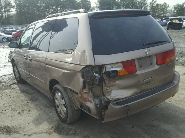 5FNRL18024B068512 - 2004 HONDA ODYSSEY EX GOLD photo 3