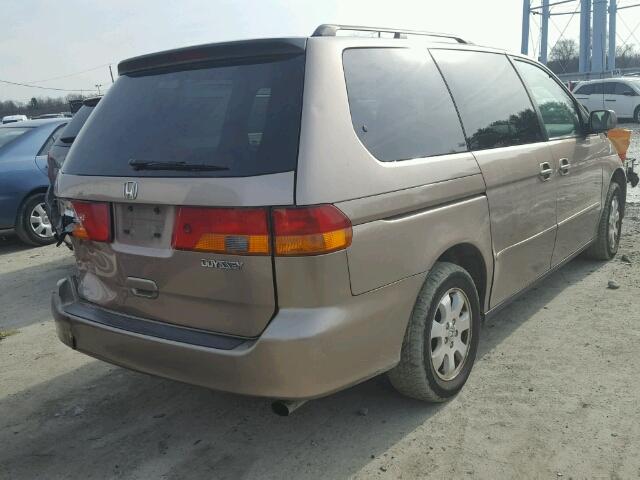 5FNRL18024B068512 - 2004 HONDA ODYSSEY EX GOLD photo 4