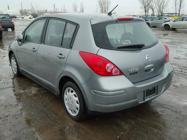 3N1BC13E99L382383 - 2009 NISSAN VERSA S GRAY photo 3