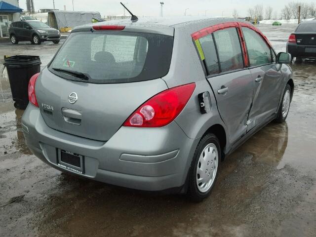 3N1BC13E99L382383 - 2009 NISSAN VERSA S GRAY photo 4