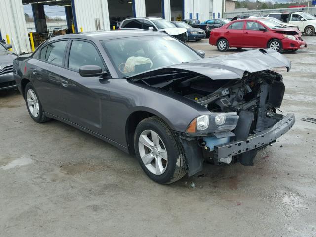 2C3CDXBG4EH268108 - 2014 DODGE CHARGER SE GRAY photo 1