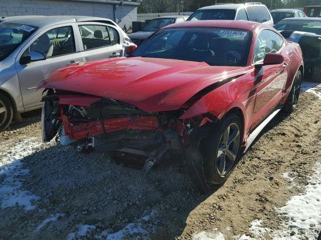 1FA6P8AMXG5288943 - 2016 FORD MUSTANG RED photo 2