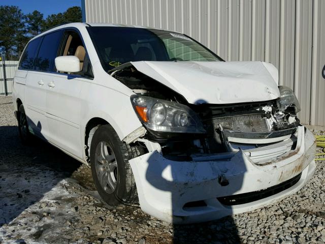 5FNRL38667B455150 - 2007 HONDA ODYSSEY EX WHITE photo 1