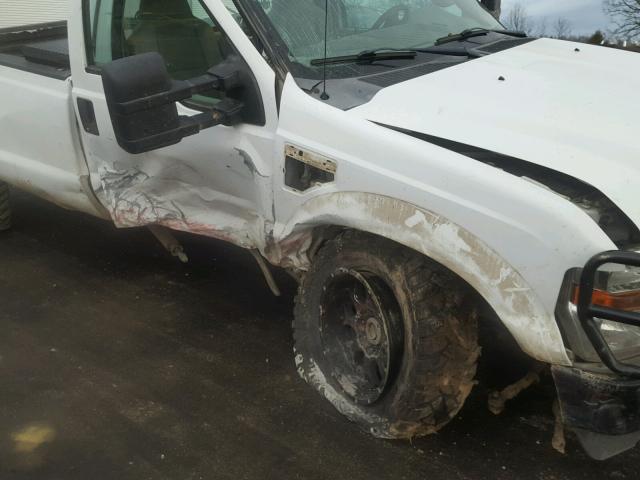 1FTNF21568ED83712 - 2008 FORD F250 SUPER WHITE photo 9