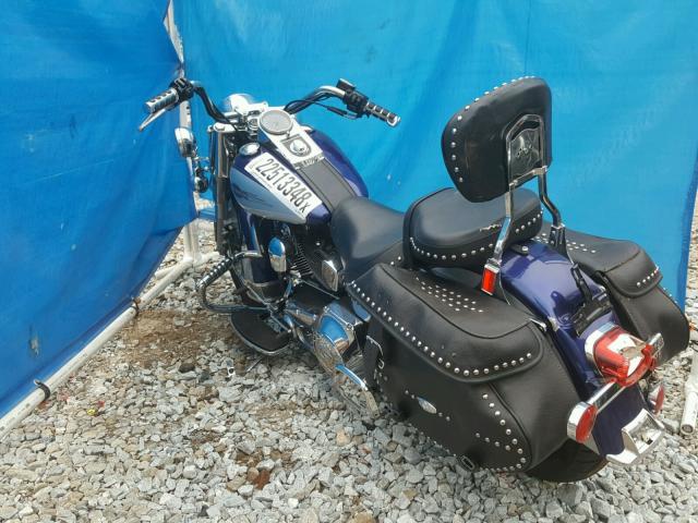 1HD1BWB146Y041781 - 2006 HARLEY-DAVIDSON FLSTCI BLUE photo 3