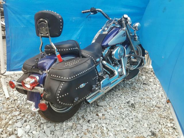 1HD1BWB146Y041781 - 2006 HARLEY-DAVIDSON FLSTCI BLUE photo 4