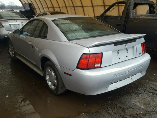 1FAFP4048YF192752 - 2000 FORD MUSTANG SILVER photo 3