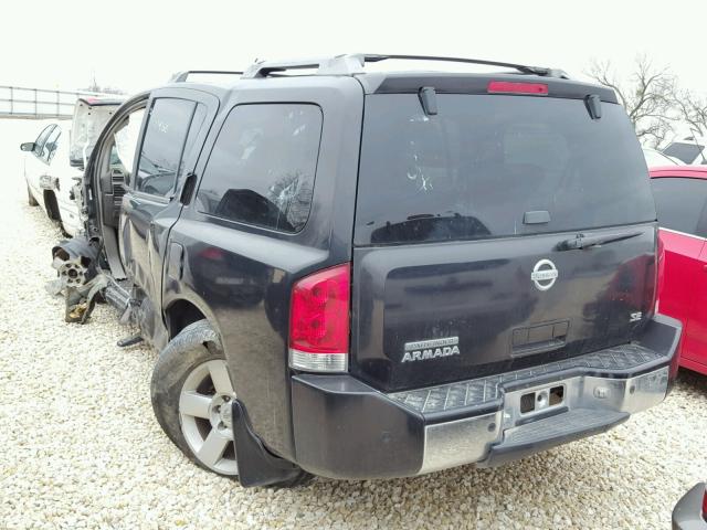 5N1AA08B54N734354 - 2004 NISSAN ARMADA SE BLACK photo 3