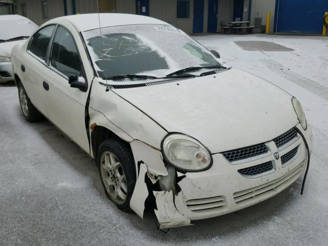 1B3ES26C55D161104 - 2005 DODGE NEON BASE WHITE photo 1