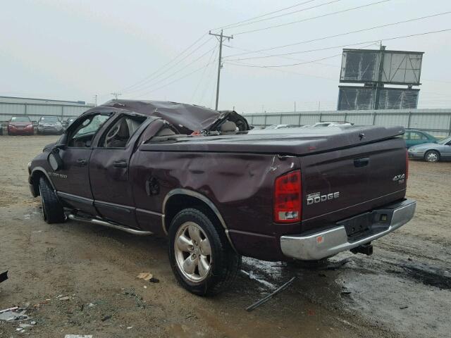 1D7HU18D94S721390 - 2004 DODGE RAM 1500 S BURGUNDY photo 3