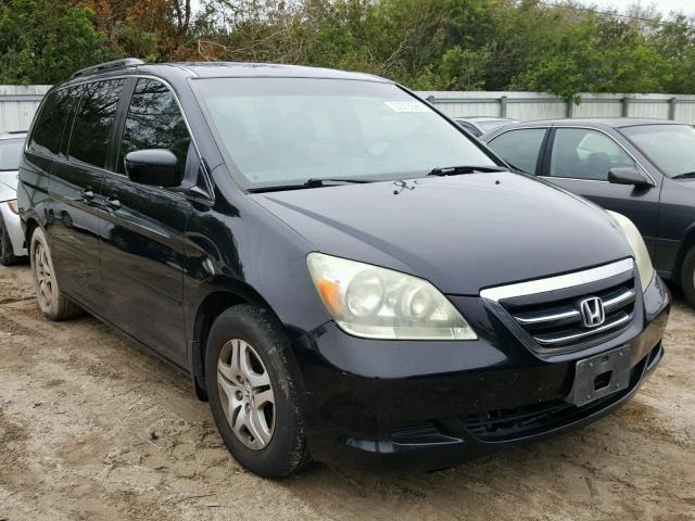 5FNRL38767B042959 - 2007 HONDA ODYSSEY EX BLACK photo 1