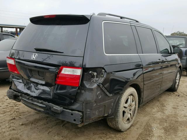 5FNRL38767B042959 - 2007 HONDA ODYSSEY EX BLACK photo 4