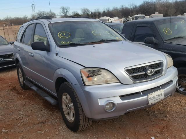 KNDJD733X45244884 - 2004 KIA SORENTO EX BLUE photo 1