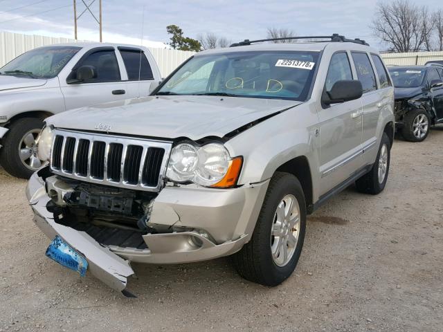 1J8HR58278C234392 - 2008 JEEP GRAND CHER BEIGE photo 2