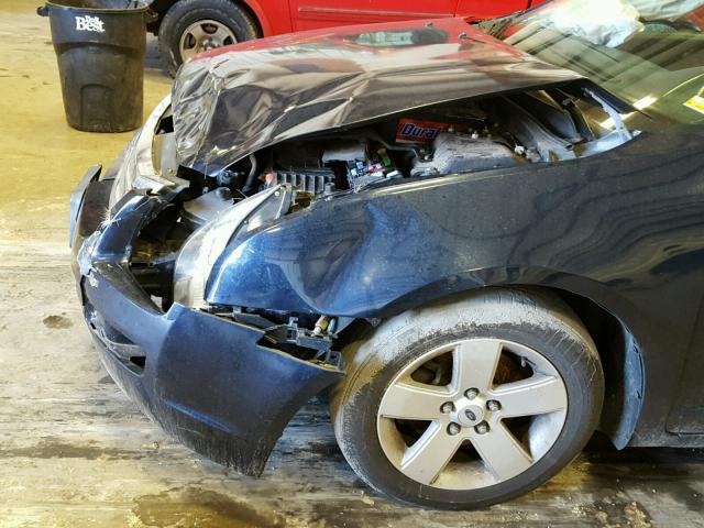 3FAHP07Z48R191636 - 2008 FORD FUSION SE BLUE photo 9