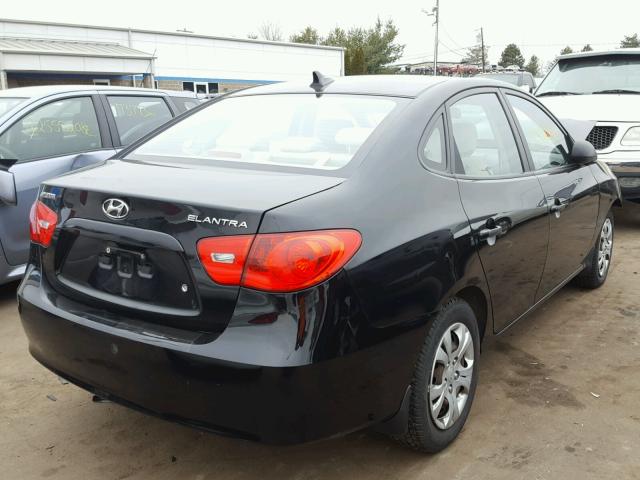 KMHDU46D99U796451 - 2009 HYUNDAI ELANTRA GL BLACK photo 4