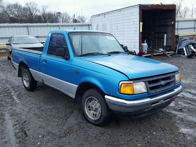 1FTCR10A2PTA52319 - 1993 FORD RANGER BLUE photo 1