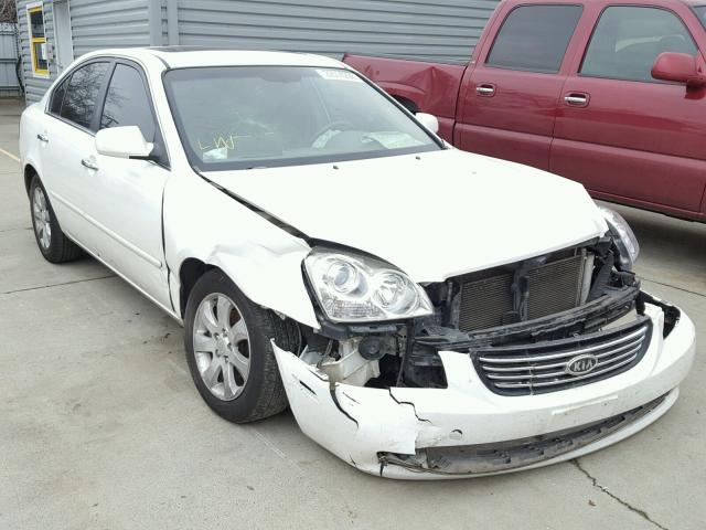 KNAGE124075093666 - 2007 KIA OPTIMA LX WHITE photo 1