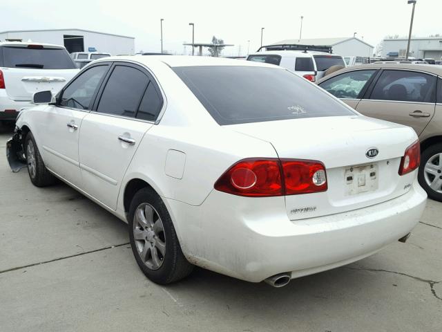 KNAGE124075093666 - 2007 KIA OPTIMA LX WHITE photo 3