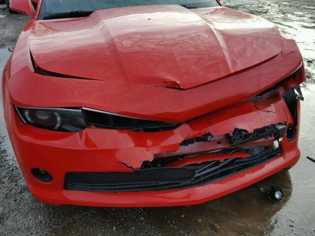 2G1FF3D39F9265330 - 2015 CHEVROLET CAMARO LT RED photo 9